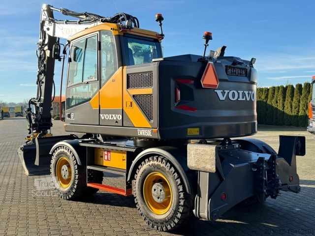 Pelle sur pneus VOLVO EWR150E Mobilbagger mit ROTATOR ENCONG EC319