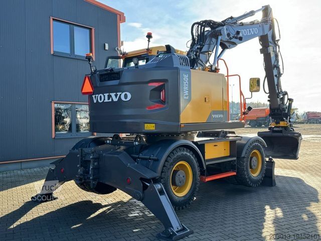 Pelle sur pneus VOLVO EWR150E Mobilbagger mit ROTATOR ENCONG EC319