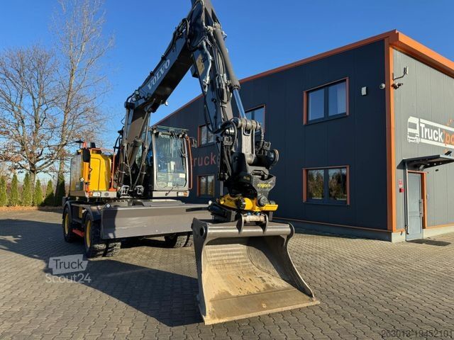 Pelle sur pneus VOLVO EWR150E Mobilbagger mit ROTATOR ENCONG EC319