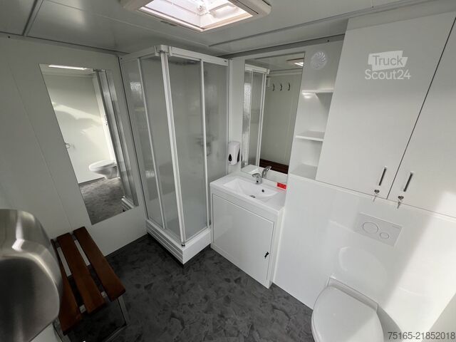 عربة دورات المياه Rosemeier VE Badanhänger mit WC - silver H Toilettenanhänger