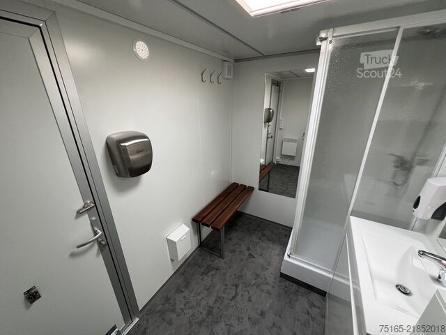 عربة دورات المياه Rosemeier VE Badanhänger mit WC - silver H Toilettenanhänger