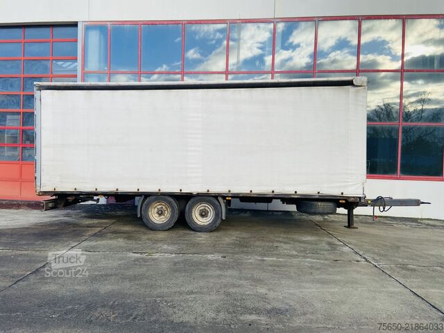 Remorcă deschisă cu prelată Obermaier OS2-L105L  Tandemplanenanhänger