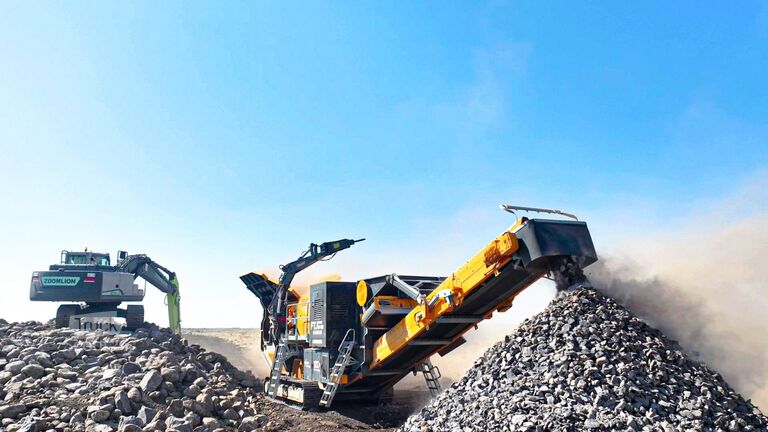 Zeefinstallaties & Breekinstallaties FABO crushing equipment FTJ-1175 mobile jaw crusher