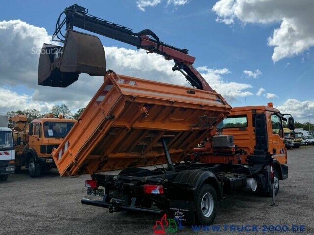 Dreiseitenkipper LKW MAN TGL 12.220 Meiller Atlas Kran 5+6 Steuerk 146TKM