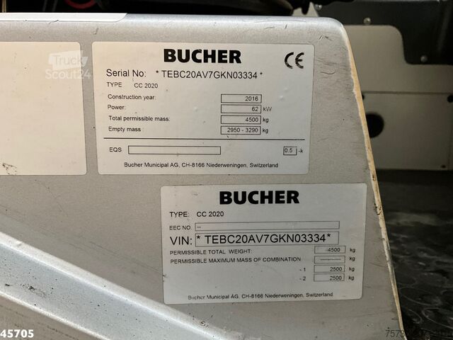 Balayeuse Bucher Citycat 2020 with 3-rd brush