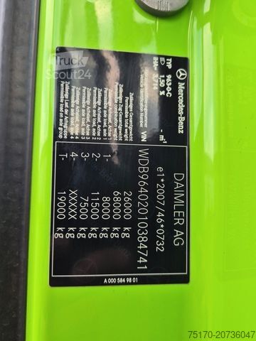 Контейнеровоз з гачком (рол-офф) MERCEDES-BENZ Arocs 2548 L 6x2/4 HAD Palfinger T20A AHK