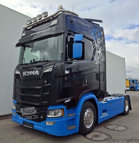 Стандартний тягач SCANIA S 580 A4x2NA V8 Highline ACC Navi Leder 2x Tank