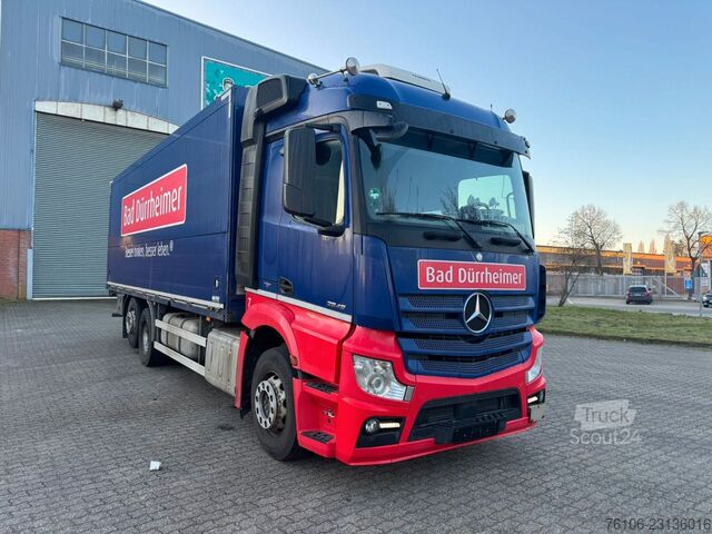 Vrachtwagen met bakwagen MERCEDES-BENZ Actros 2545 6x2 Getränkewagen