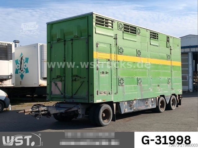 Hestetransporthenger PEZZIOLI 2 Stock RBA31F ausfahrbares Dach Viehanhänger