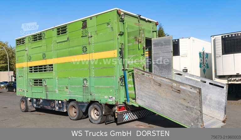Hestetransporthenger PEZZIOLI 2 Stock RBA31F ausfahrbares Dach Viehanhänger