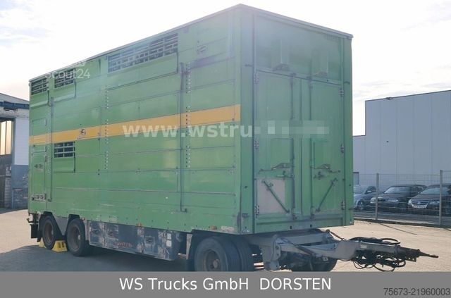 Hestetransporthenger PEZZIOLI 2 Stock RBA31F ausfahrbares Dach Viehanhänger