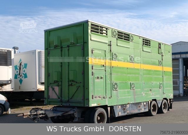 Hestetransporthenger PEZZIOLI 2 Stock RBA31F ausfahrbares Dach Viehanhänger