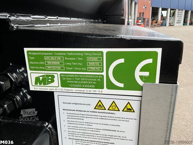 Presscontainer Meulenbroek 20m³ perscontainer 