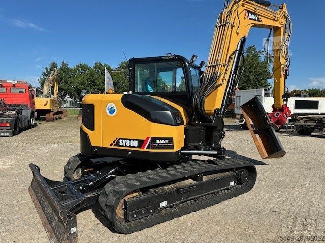 Гусеничный экскаватор SANY SY 80U, Hydr. S.W.S., Tilt, Klima, Neuwertig