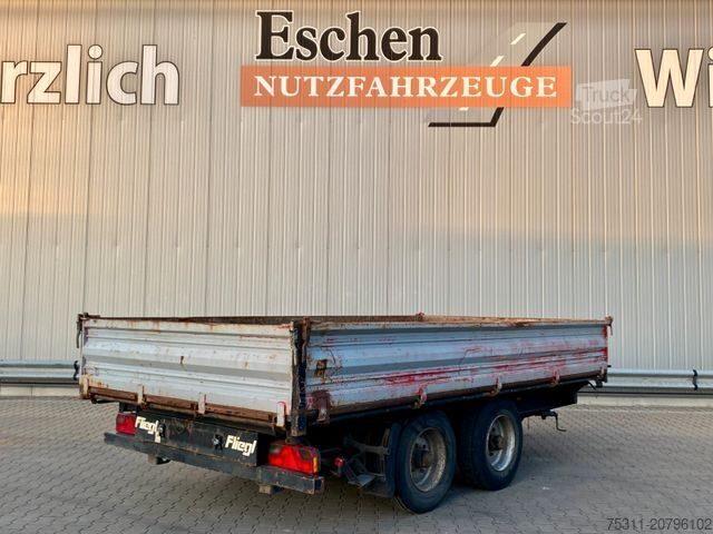 Tristrani nagibni priklopnik FLIEGL TSK 100 | Rampen*Stützbeine*höhenverst. Zugvorr.