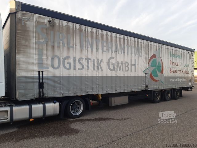 Auflieger mit Pritsche & Plane SCHMITZ CARGOBULL SCS 24/L SCB Getränke Hubdach Mega Jumbo
