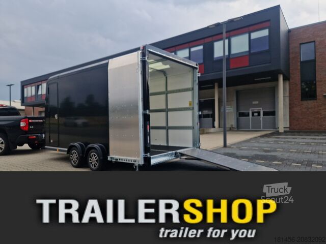 Remorque à caisse Brian James Trailers Box Van 600- Rampe Tür Kombination