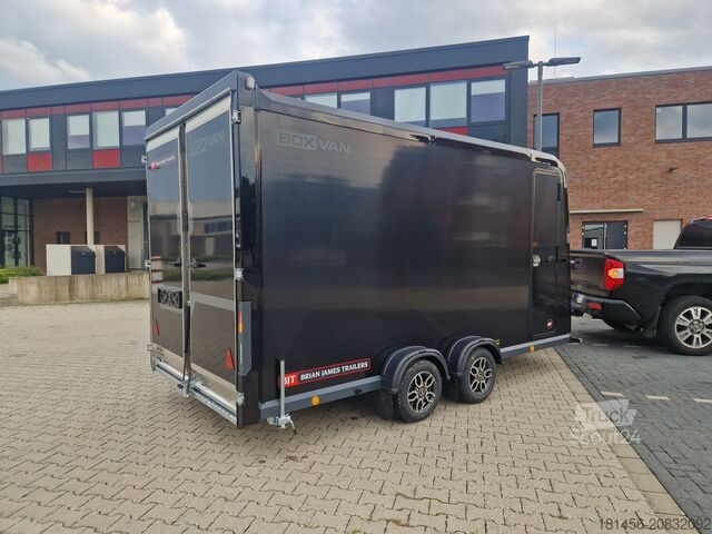 Remorque à caisse Brian James Trailers Box Van 600- Rampe Tür Kombination