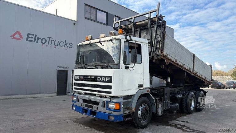 DAF 95 ATI 400 (ASSE GRANDE / SOSPENSIONI IN ACCIAIO / BALESTRE / PONTE POSTERIORE RINFORZATO / POMP DAF 95 ATI 400 (BIG AXLE / STEEL SUSP. / LAMES / GR...