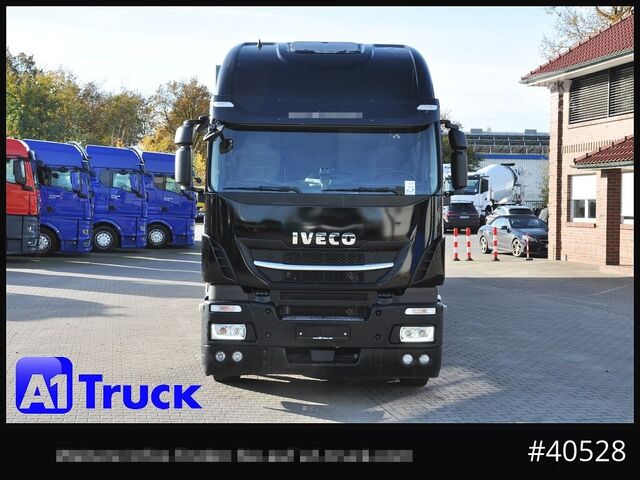 Camión de bebidas IVECO Stralis 460, Orten Schwenkwand Bär LBW, Lenkachse