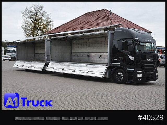 Gėrimų sunkvežimis IVECO Stralis 460, Orten Schwenkwand Bär LBW, Lenkachse