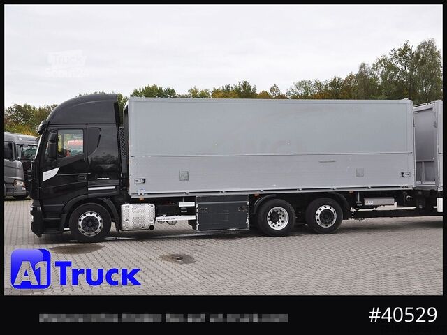 Gėrimų sunkvežimis IVECO Stralis 460, Orten Schwenkwand Bär LBW, Lenkachse