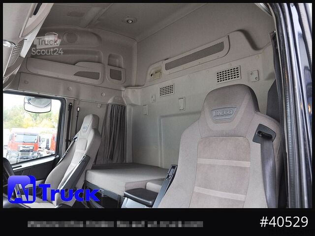 Camión de bebidas IVECO Stralis 460, Orten Schwenkwand Bär LBW, Lenkachse