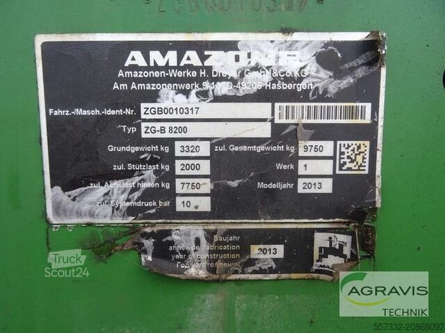 Fertilizer spreader Amazone ZG-B 8200 ULTRA HYDRO