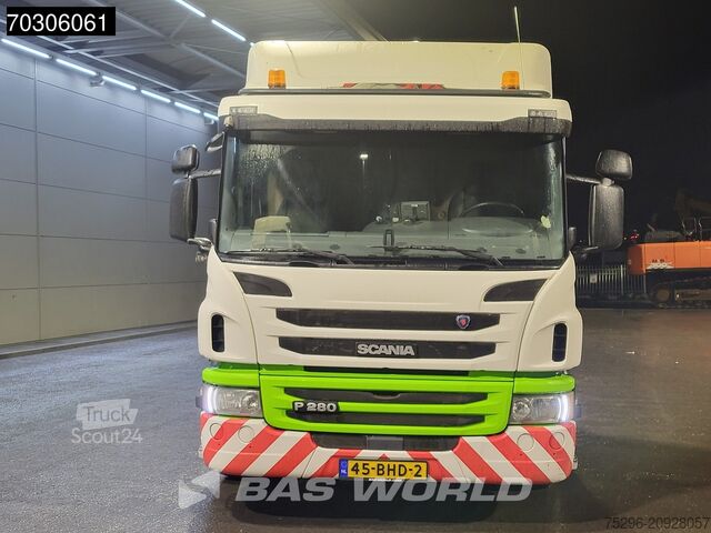 Scania P P280 6X2 NL-lastbil VDL IES Plus Duo + sidolastare Automat Euro 6 Scania P280 P 6X2 NL-Truck VDL IES Plus Duo + side loa...