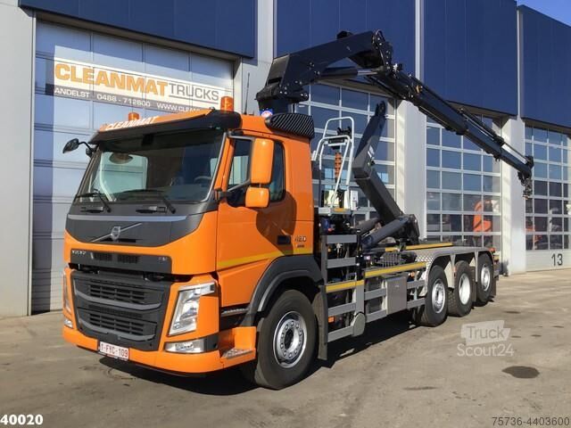 Volvo FM 420 8x2 HMF 28 ton/meter laadkraan Welvaarts we