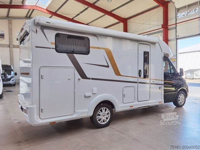 Pusiau integruotas kemperis EURAMOBIL PROFILA T 696 EB /-2025-/ S-PAKET / EINZELBETTEN
