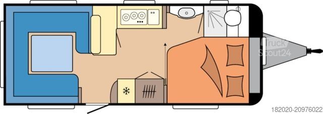 Caravan HOBBY Excellent 560 CFe FUßBODENERWÄRMUNG, AUFLASTUNG