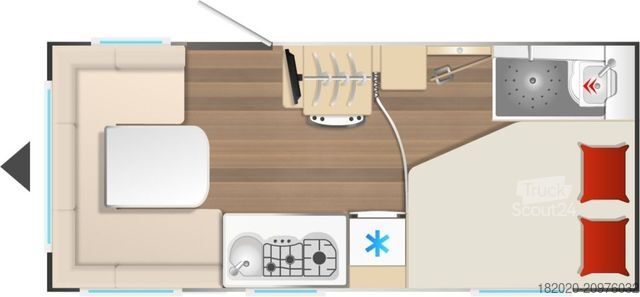 Karavan BÜRSTNER B66 465 TS AUFLASTUNG, DUSCHPAKET