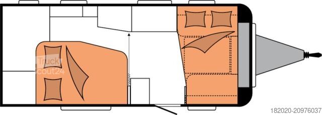 Karavan HOBBY Excellent 495 WFB AUFLASTUNG,AUTARK,FT uvm.