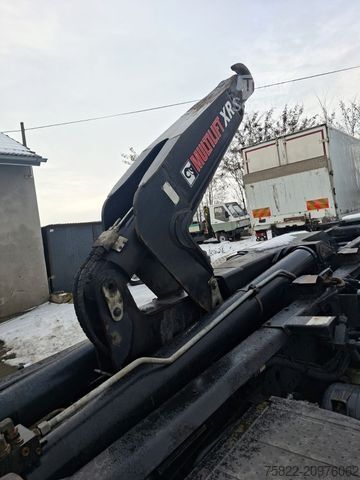 Kanca kasalı yük kamyonu (roll-off) MERCEDES-BENZ Aufbau Hiab Abroller XR21Z Knick / Haken Hook