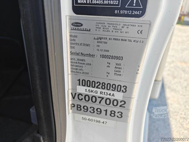Gekoeld/bevroren transport MAN TGL 8.180 Carrier Viento 350