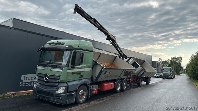 Kipper LKW MERCEDES-BENZ 2545 6x2 Euro6 2-Seiten-Kipper ATLAS 145 KRAN