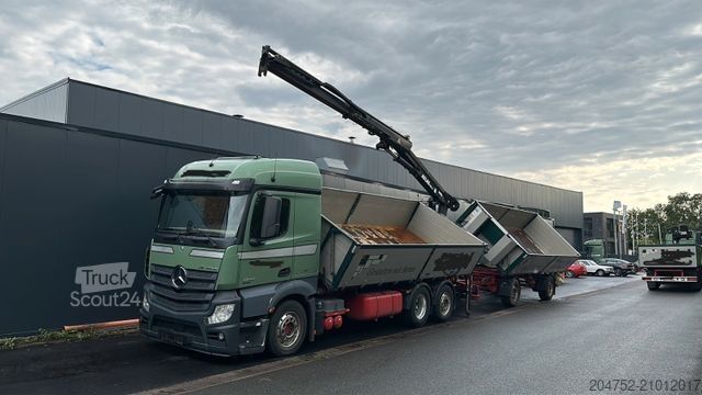 Kipper LKW MERCEDES-BENZ 2545 6x2 Euro6 2-Seiten-Kipper ATLAS 145 KRAN