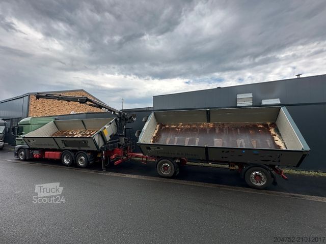 Kipper LKW MERCEDES-BENZ 2545 6x2 Euro6 2-Seiten-Kipper ATLAS 145 KRAN