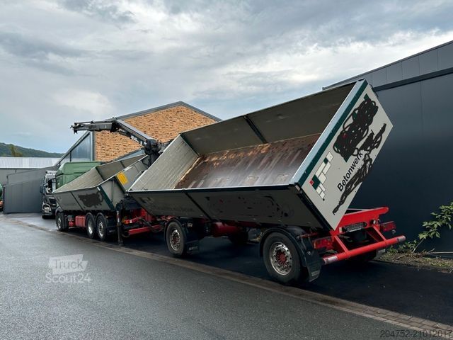 Kipper LKW MERCEDES-BENZ 2545 6x2 Euro6 2-Seiten-Kipper ATLAS 145 KRAN