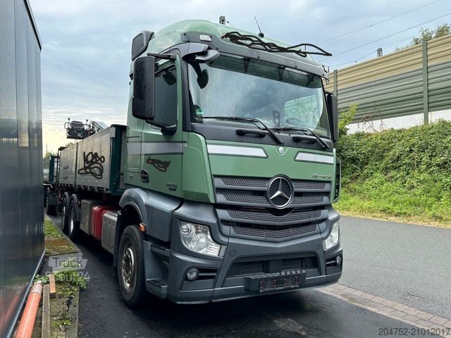 Kipper LKW MERCEDES-BENZ 2545 6x2 Euro6 2-Seiten-Kipper ATLAS 145 KRAN