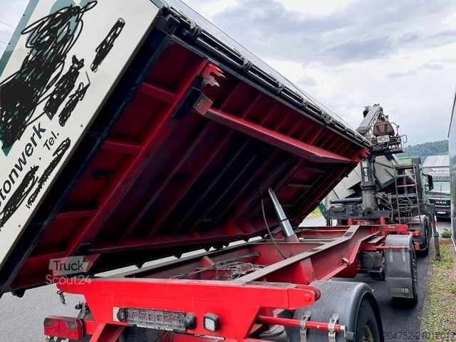 Kipper LKW MERCEDES-BENZ 2545 6x2 Euro6 2-Seiten-Kipper ATLAS 145 KRAN