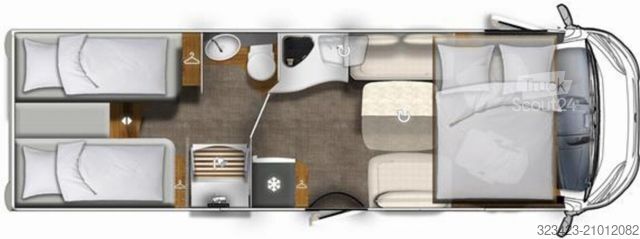 Integrerad husbil EURAMOBIL Integra I 760 EF Luminary Plus Paket