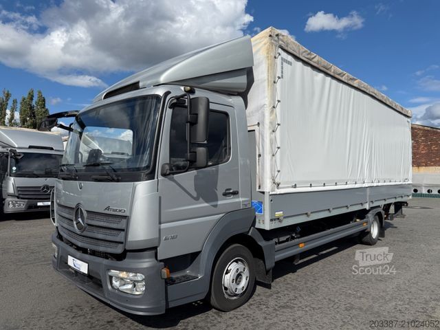 Schuifzeil bestelwagen MERCEDES-BENZ Atego 818 / Edscha-Dach/ R-Kamera / Klima / LBW