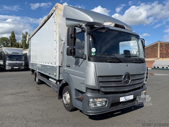 Schuifzeil bestelwagen MERCEDES-BENZ Atego 818 / Edscha-Dach/ R-Kamera / Klima / LBW