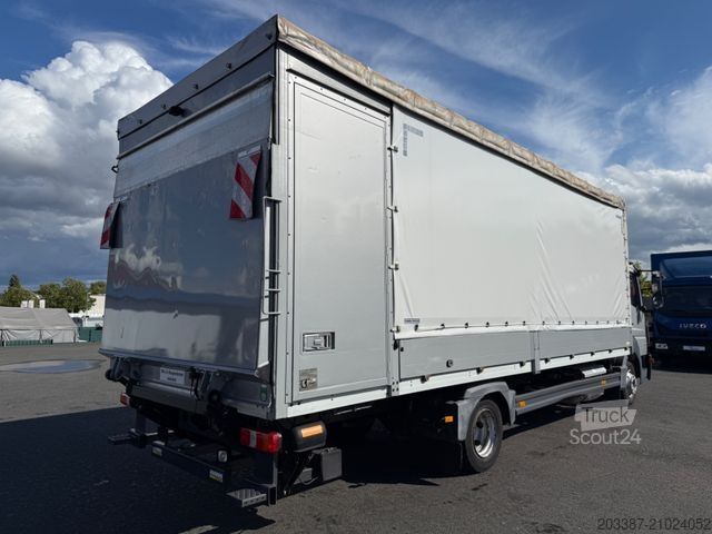 Schuifzeil bestelwagen MERCEDES-BENZ Atego 818 / Edscha-Dach/ R-Kamera / Klima / LBW