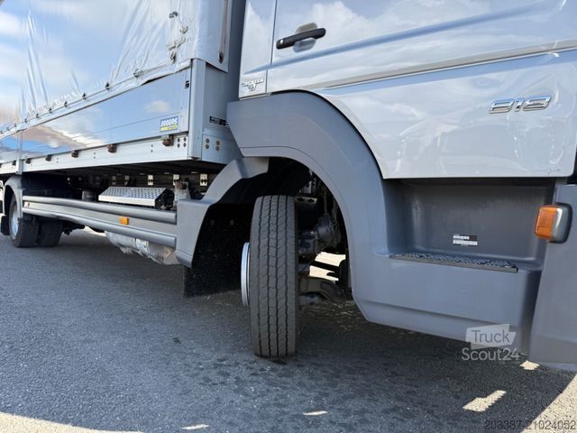 Schuifzeil bestelwagen MERCEDES-BENZ Atego 818 / Edscha-Dach/ R-Kamera / Klima / LBW