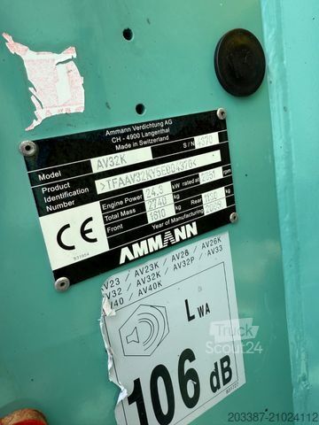 Одно-барабанний каток AMMANN Kombiwalzen/AV 32KE/Vibrationswalze/ Gummi-Stahl