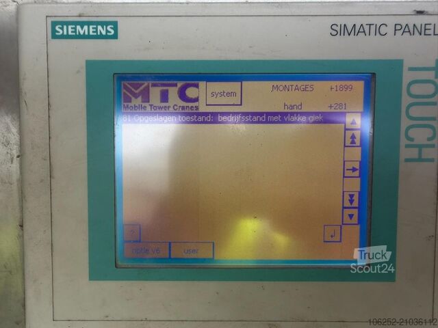 Grue à tour Faun MTC AF 38 6x4x6 - 38m Max radius boom / Auslege...