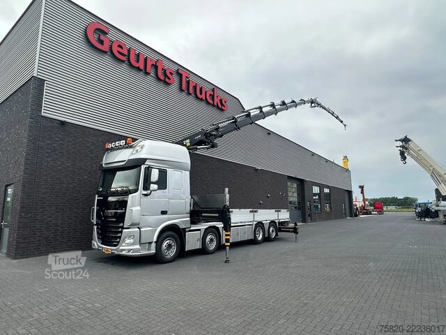 شاحنة رافعة DAF XF 530 8X2+HIAB 1055E-8+JIB 150X-6 KRAAN/KRAN/C...